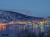 Magadan at night