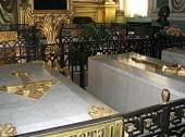 Tombs of the Tsars inside the Fortress Cathedral, St. Petersburg