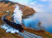 Retro steam train